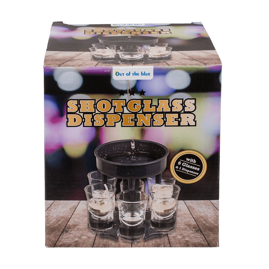 Shotglas dispenser - Shotfontein - Met 6 shotglazen