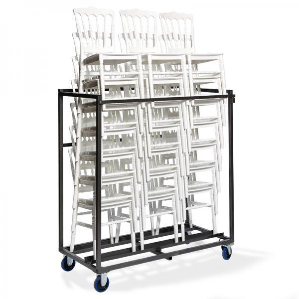 Trolley Crossback/Napoleon/Tiffany, voor max 27 Weddingchairs, 160x83x149cm (LxBxH), T91900