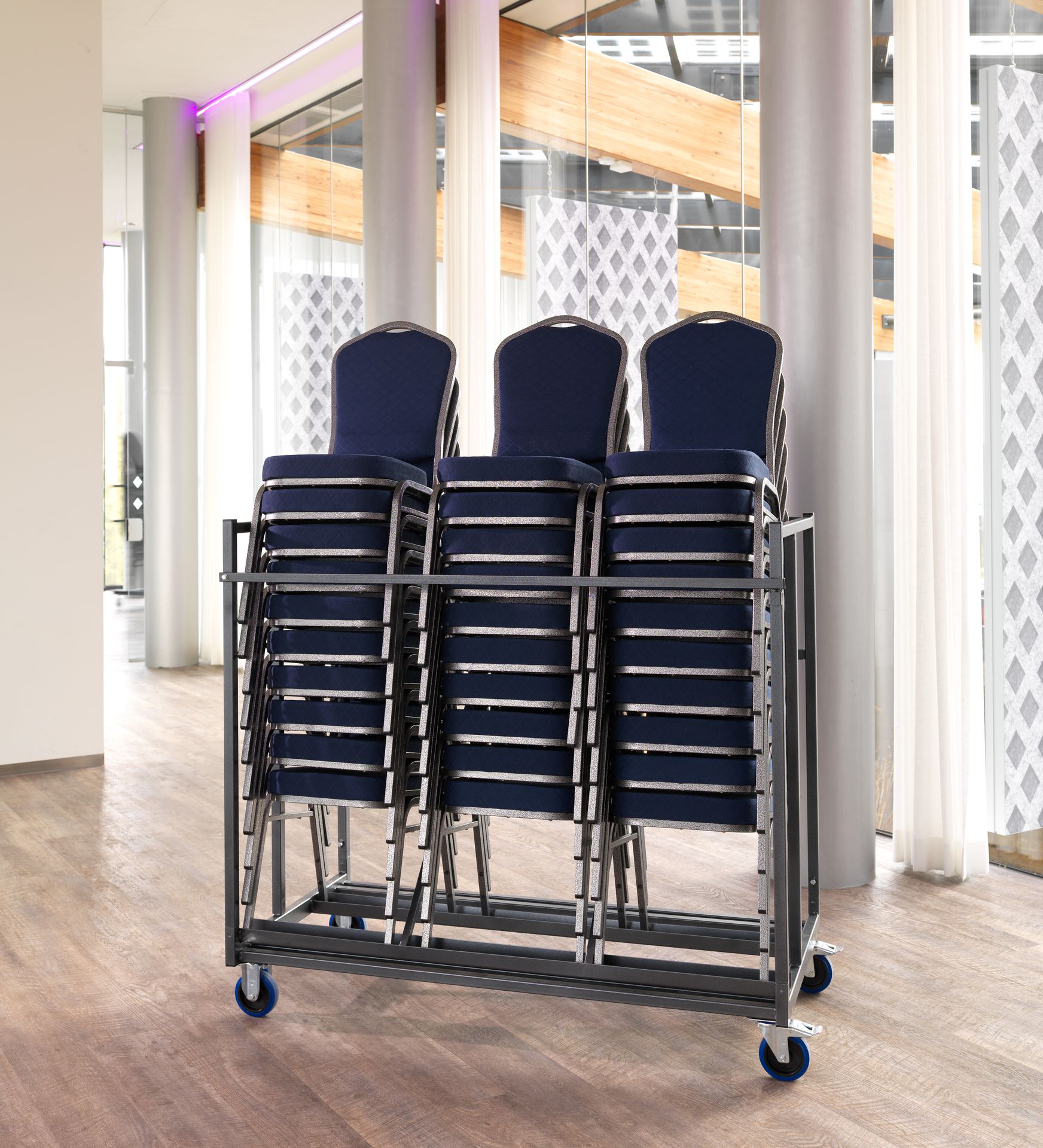 Stackchair Trolley, voor 30 Stapelstoelen