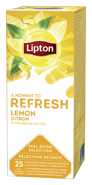 Thee Lipton Refresh lemon 25x1.5gr