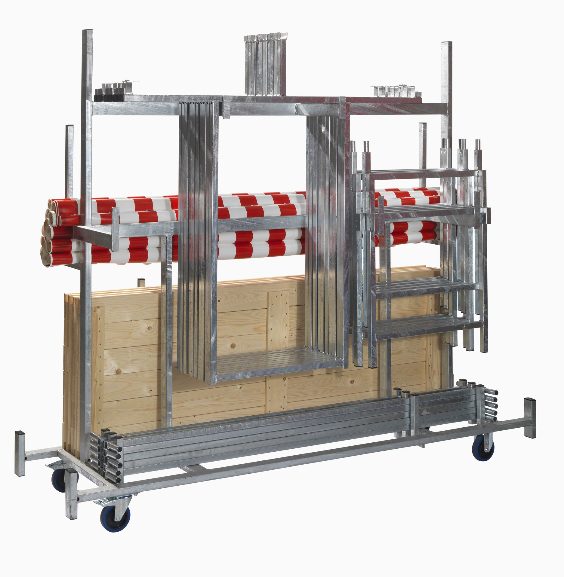 Marktkraam Trolley, gegalvaniseerd staal, 241,5x72x198cm (LxBxH), T91500
