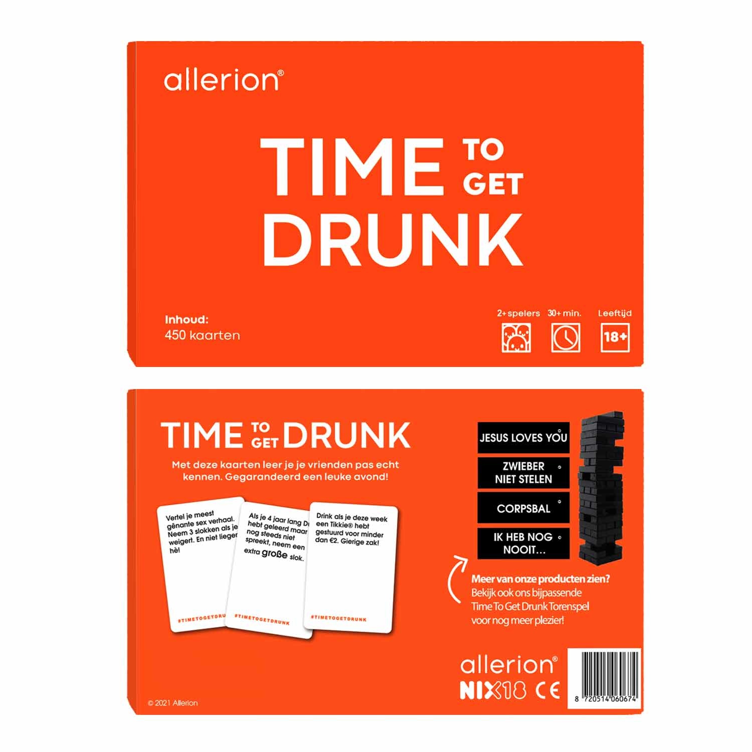 Time To Get Drunk - Drankspel 450 kaarten