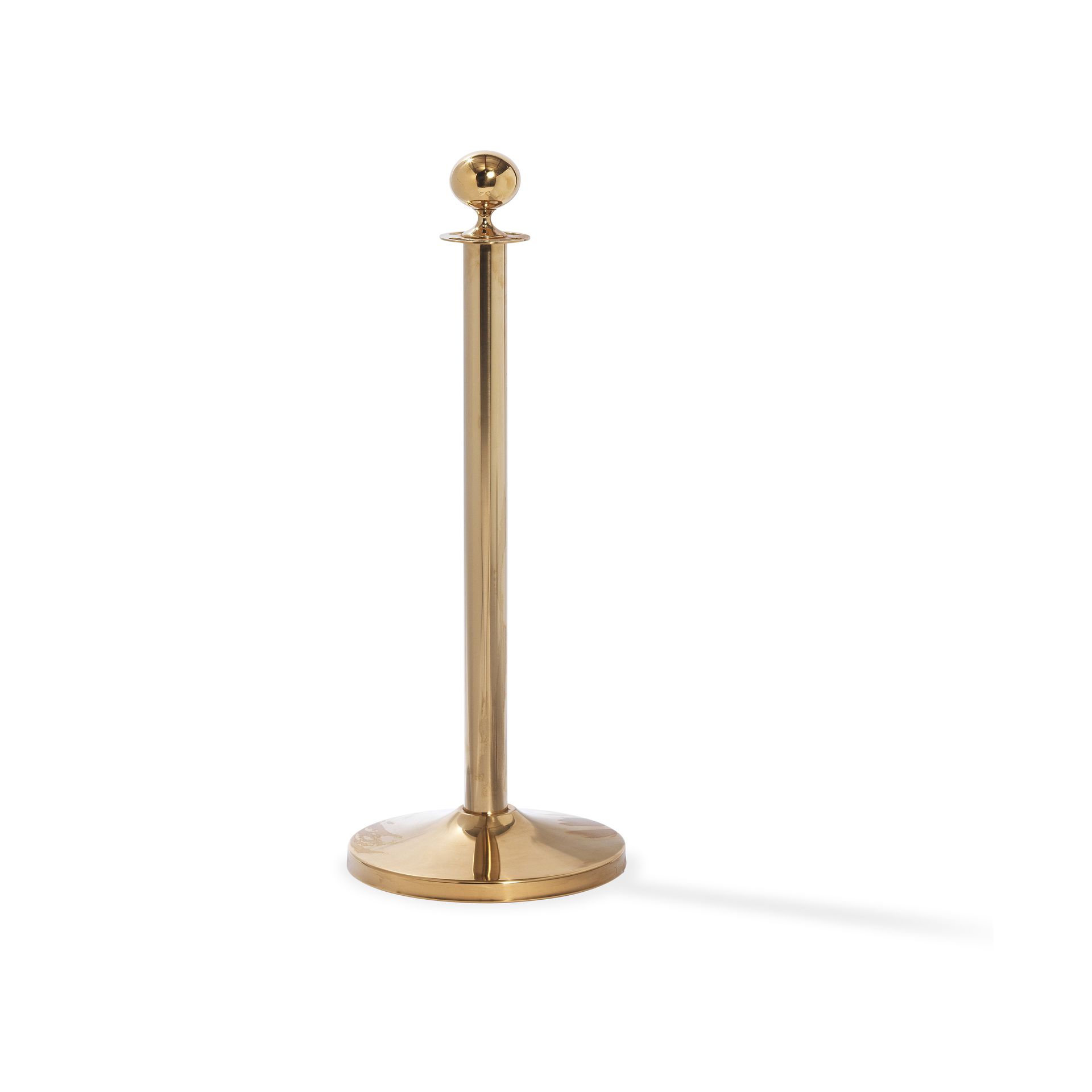 Elegance afzetpaal Messing, Voet Ø 32cm, Paal Ø 5cm, Hoogte 95 cm, 8 kg, 10101B
