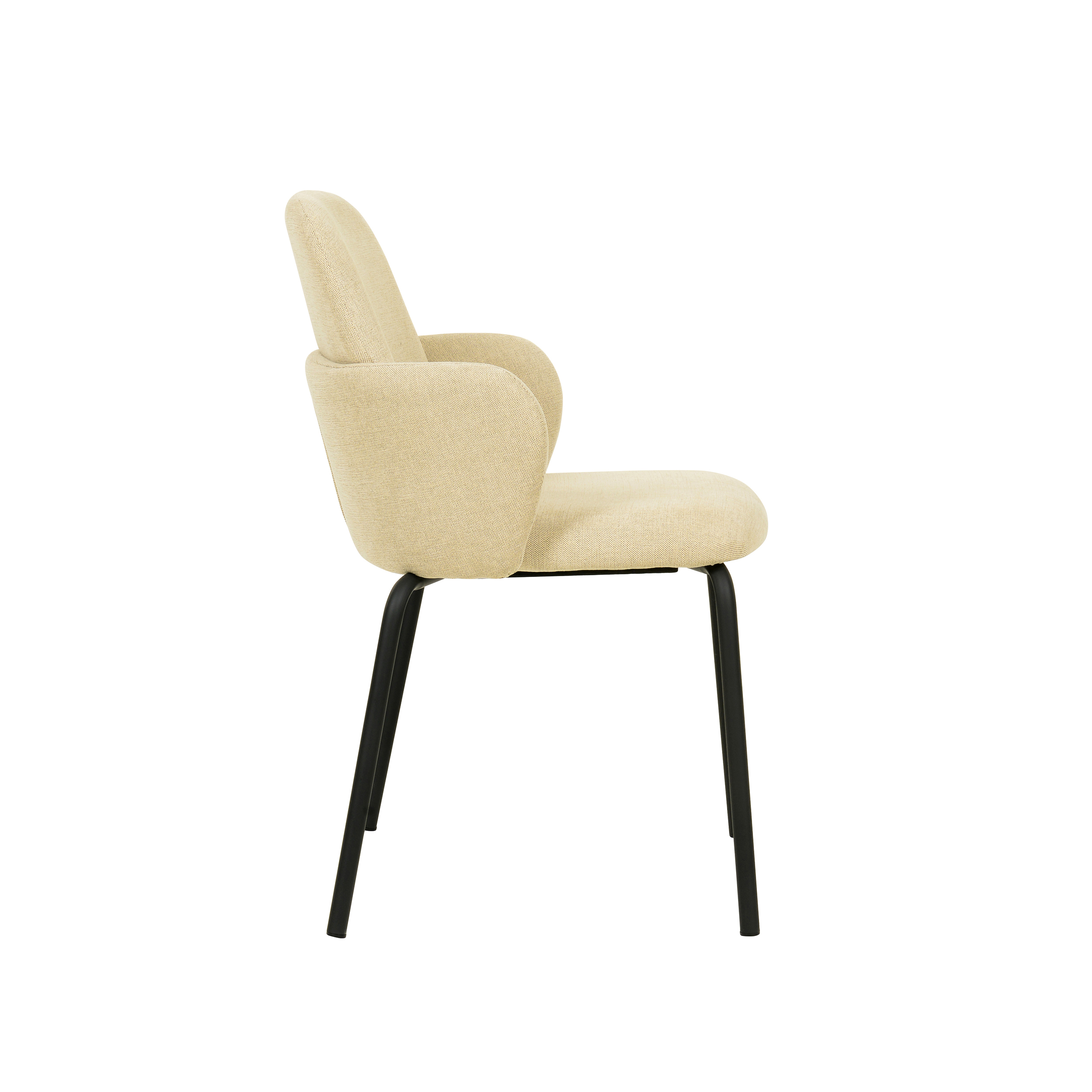 Paddy Stapelbare stoel gestoffeerd - Beige