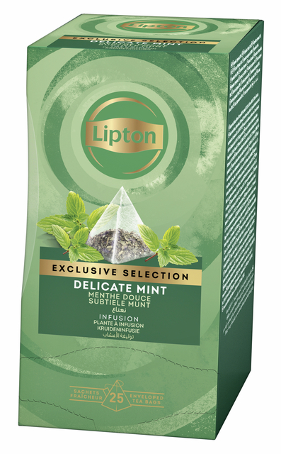 Thee Lipton Exclusive subtiele munt 25x2gr