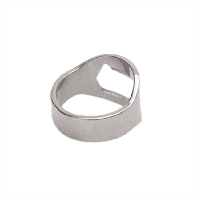 Bieropener Ring - Zilver
