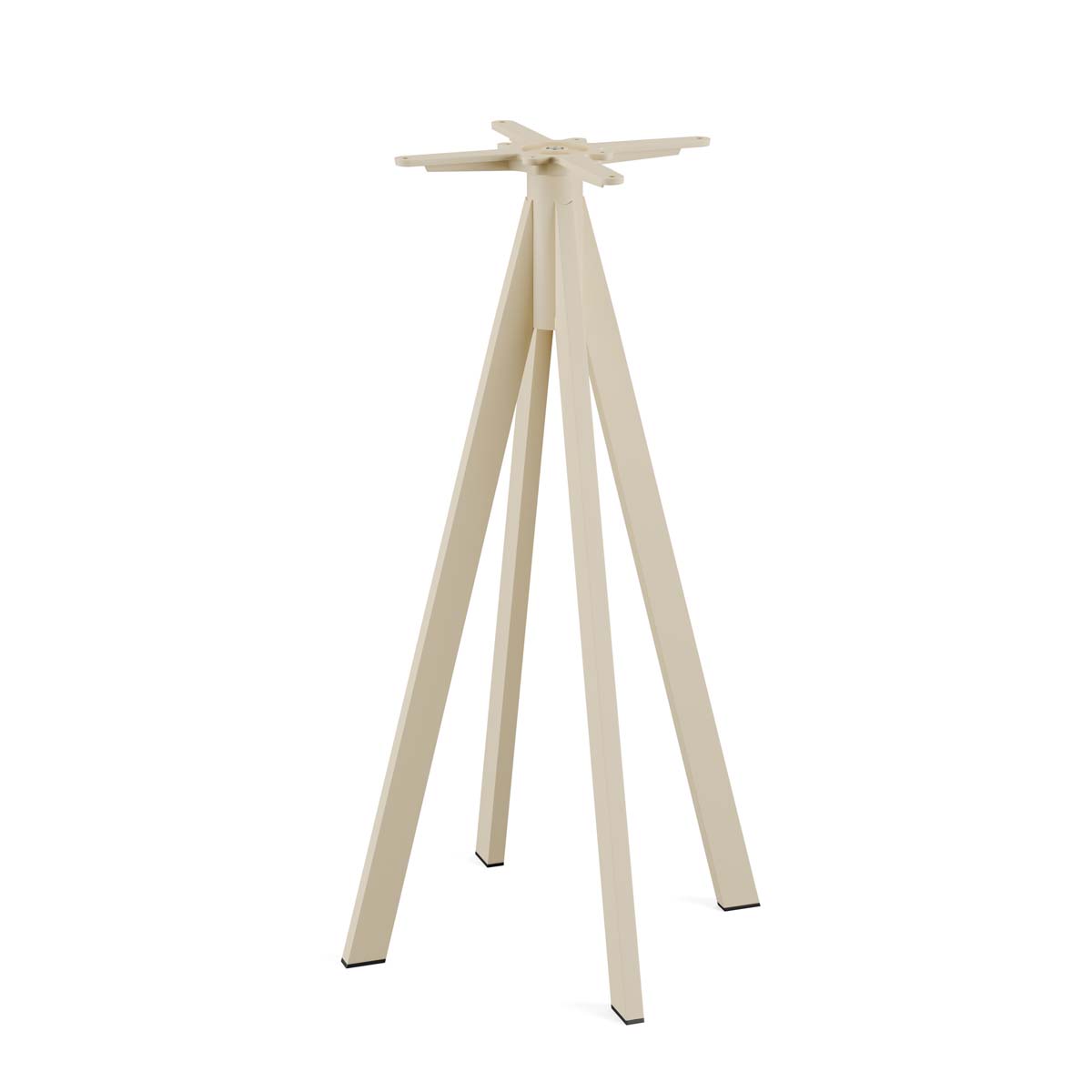 Infinity Statafel zand frame + Moonstone HPL 70x70 cm