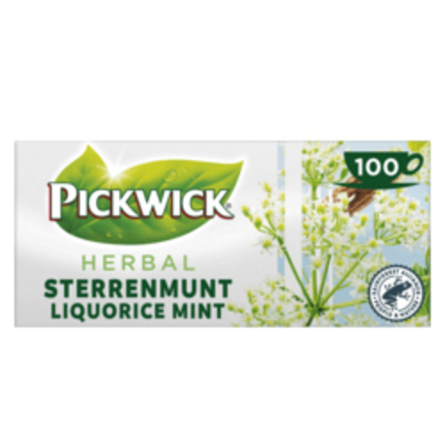 Thee Pickwick sterrenmunt 100x2gr met envelop