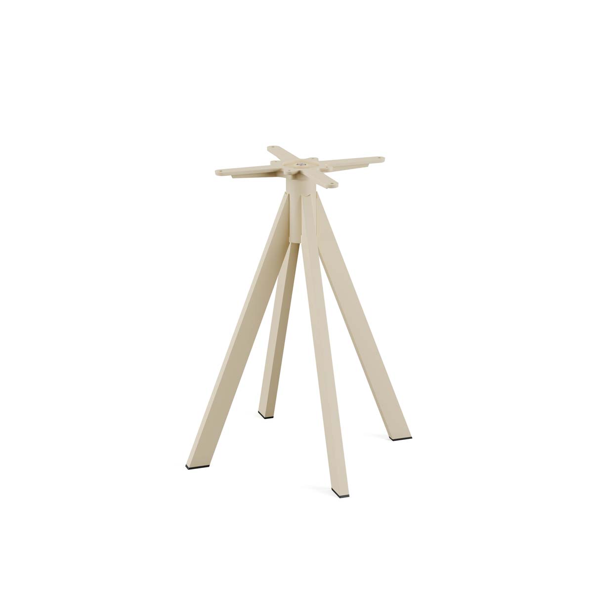 Infinity Terrastafel zand frame + Zwart HPL 70x70 cm