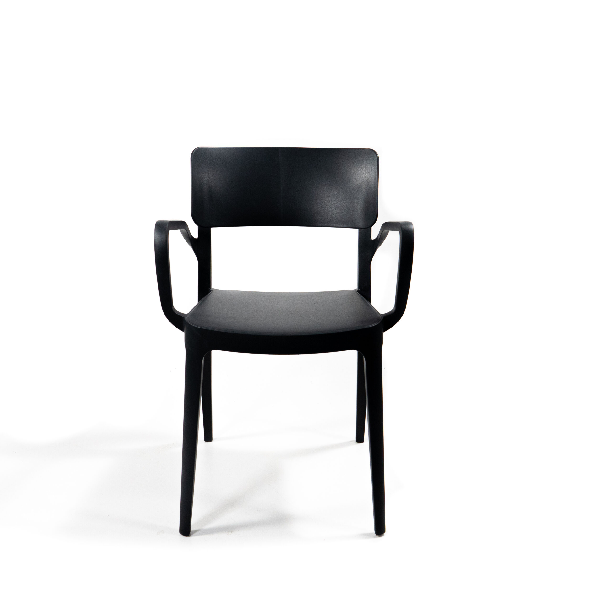 Wing Stapelstoel met armleuning zwart, 50920 