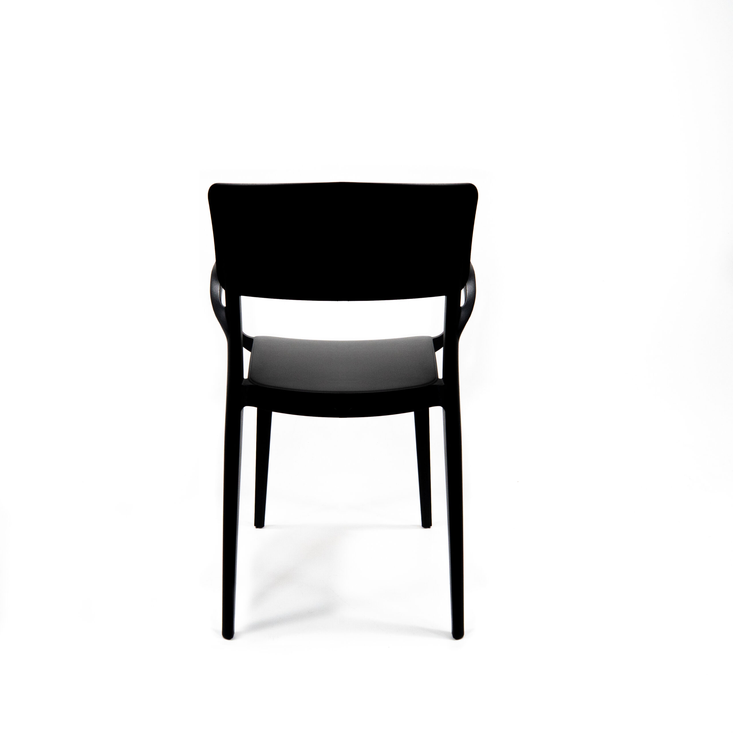 Wing Stapelstoel met armleuning zwart, 50920 