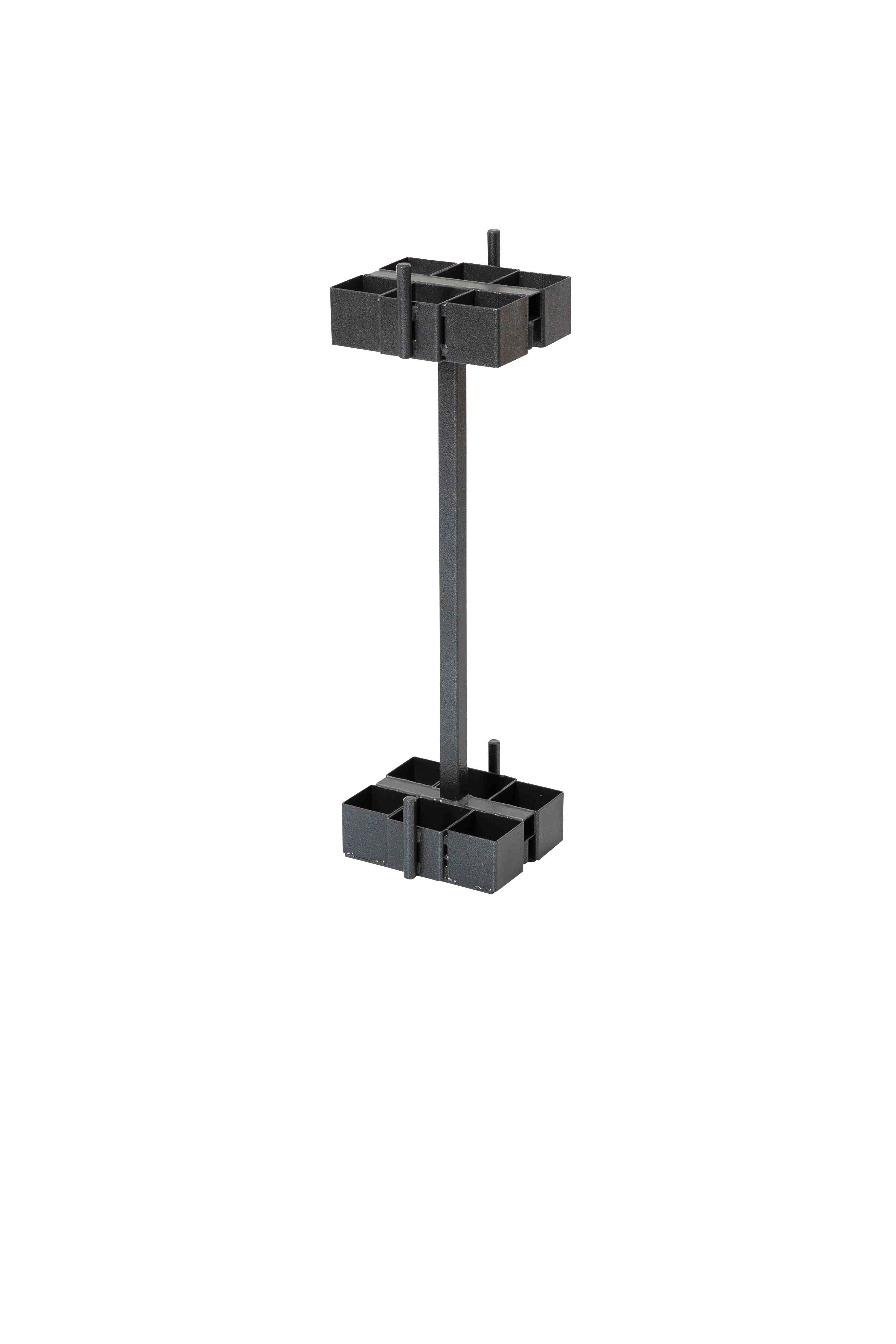 Coat racks Trolley small, for 2 complete Coat racks, Hammerite, 23x25x83cm (BxTxH), T91700