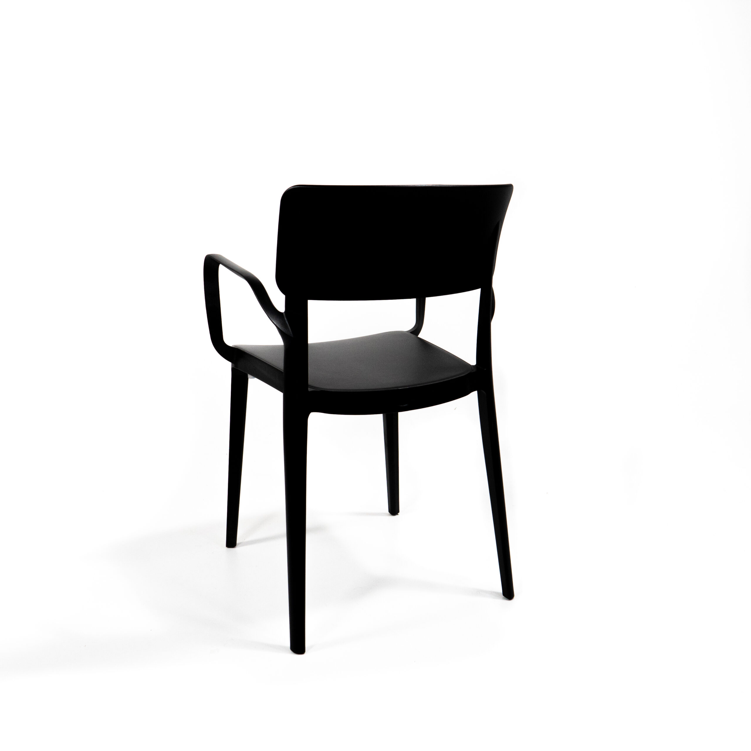 Wing Stapelstoel met armleuning zwart, 50920 