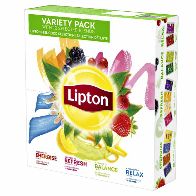 Thee Lipton assortimentsbox 12x15stuks