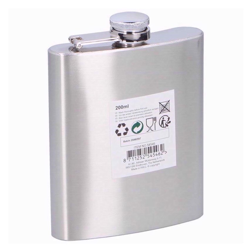 Heupfles 200ml - RVS - Flask