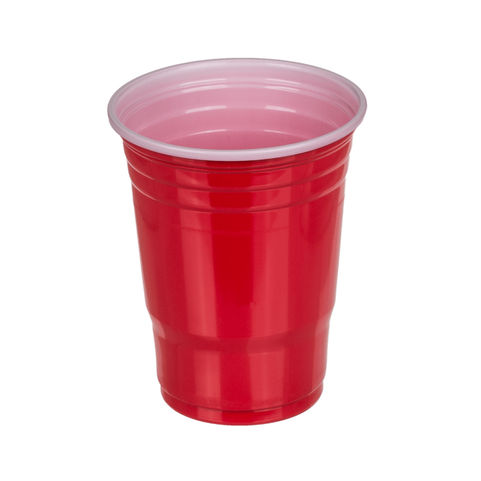 Beer Pong Set - 22 red cups en 15 tafeltennisballen - 550ml