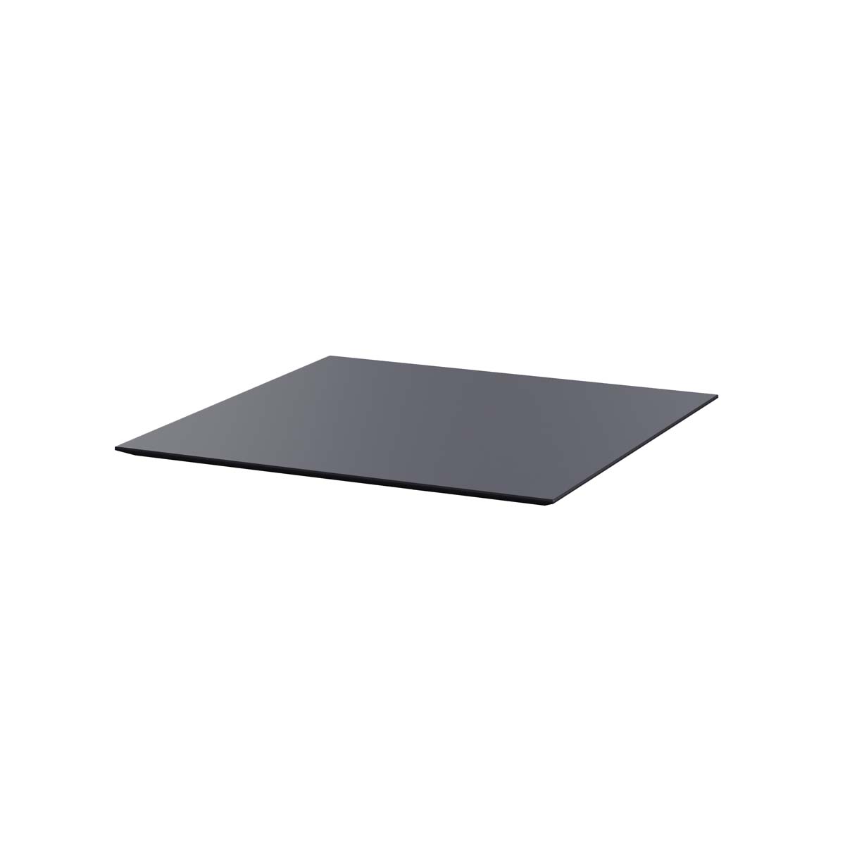 HPL Tafelblad Zwart 70x70cm, 1077