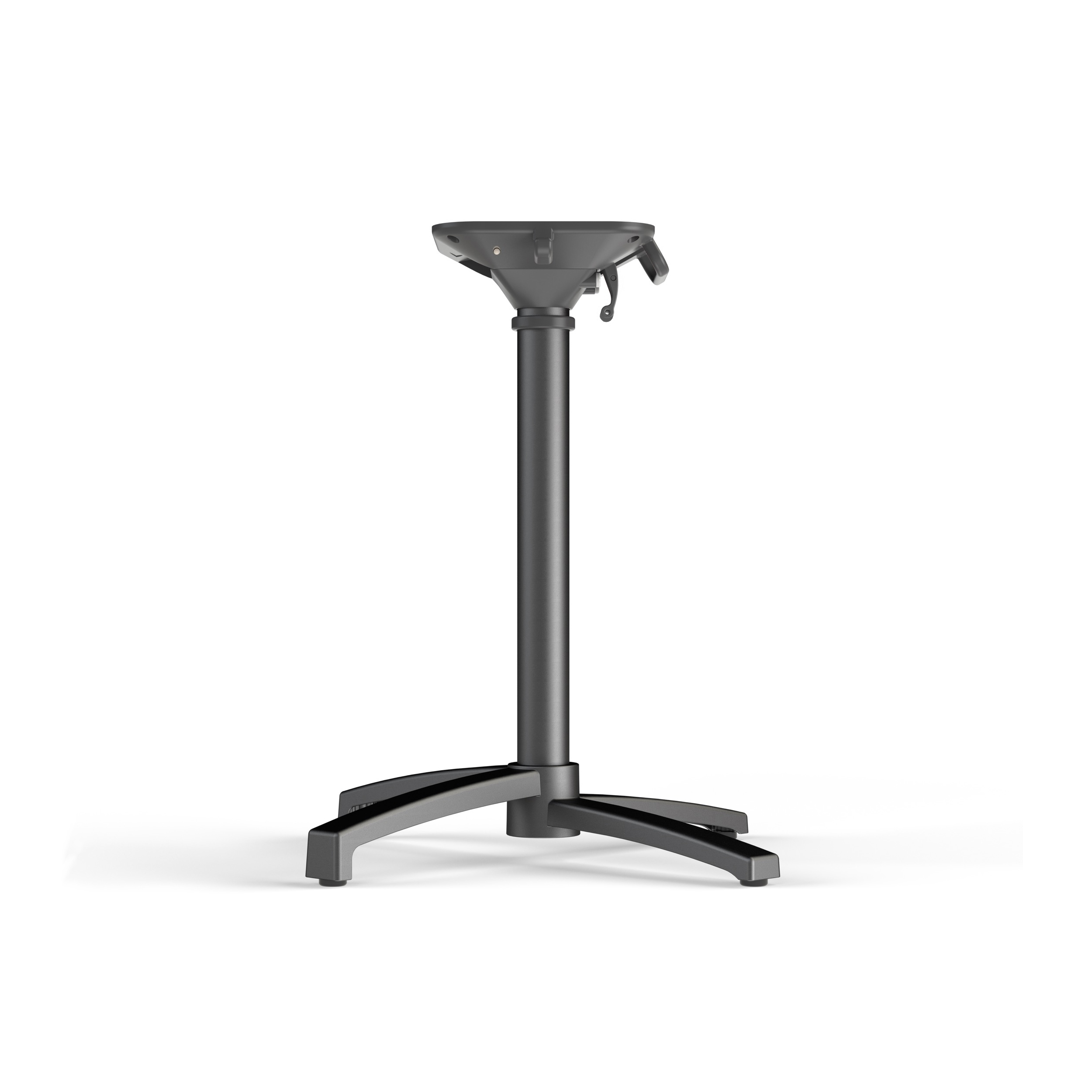 X Cross Terrastafel zwart frame + Midnight Marble HPL 70x70 cm