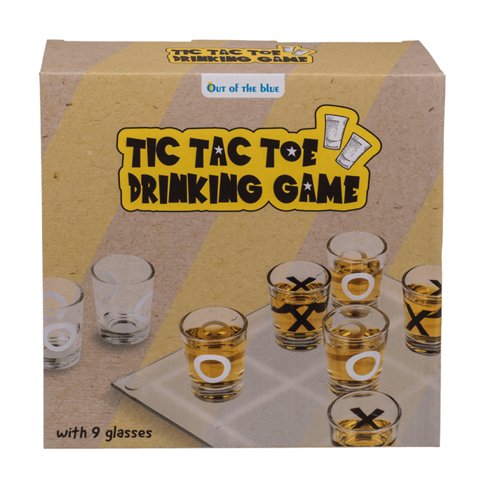 Tic Tac Toe - Drankspel - 20 x 20cm - Boter Kaas en Eieren