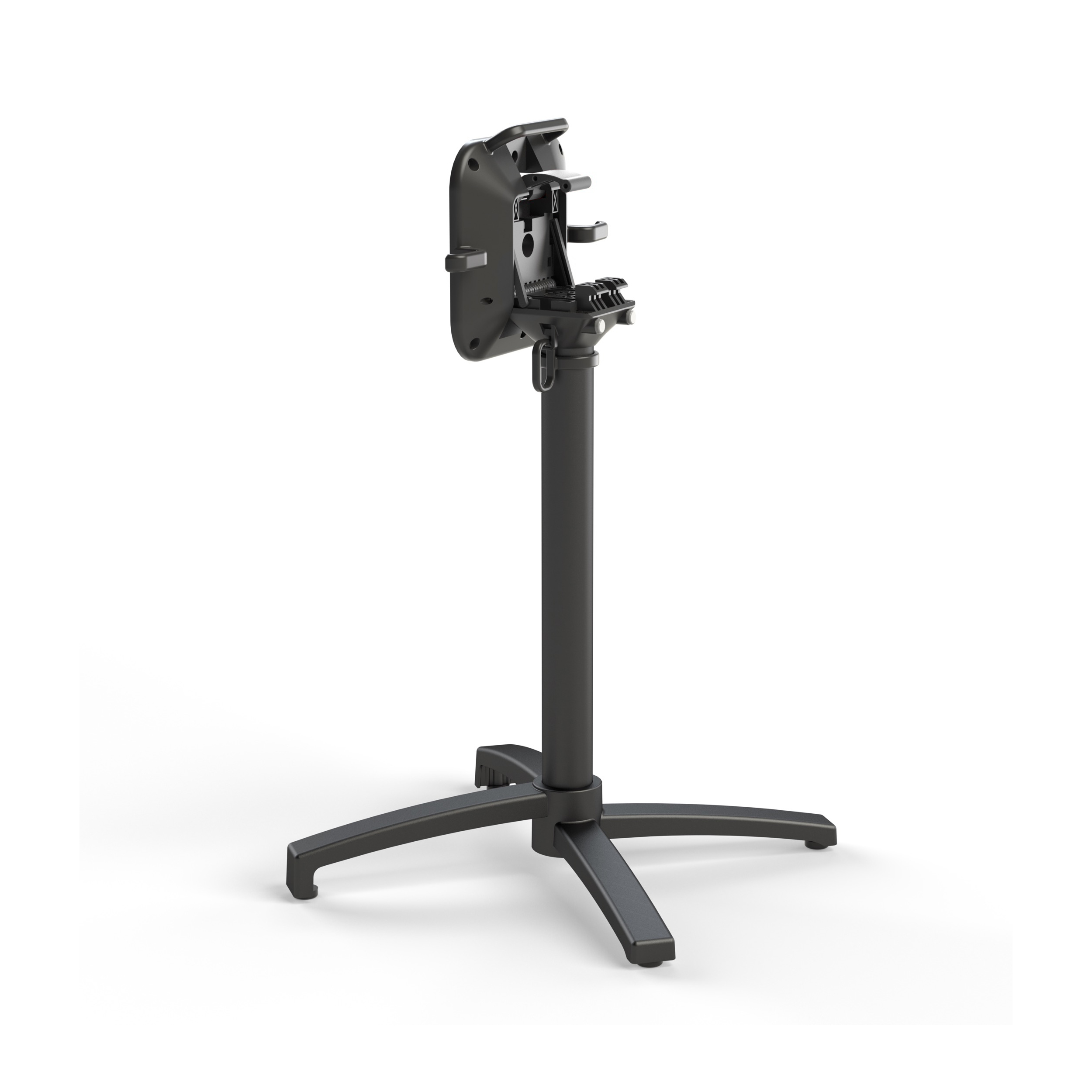X Cross Terrastafel zwart frame + Midnight Marble HPL 70x70 cm