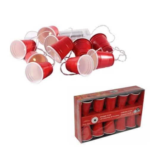 Red Cup LED Lichtsnoer - Lichtslinger - Beer pong bekers