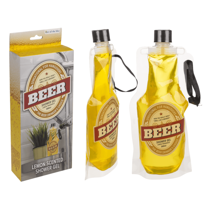 Out of the Blue Douchegel Bierfles - Citroengeur - 300ml