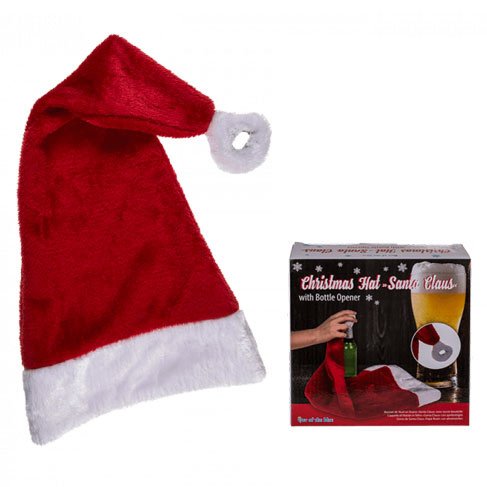 Kerstmuts met bieropener