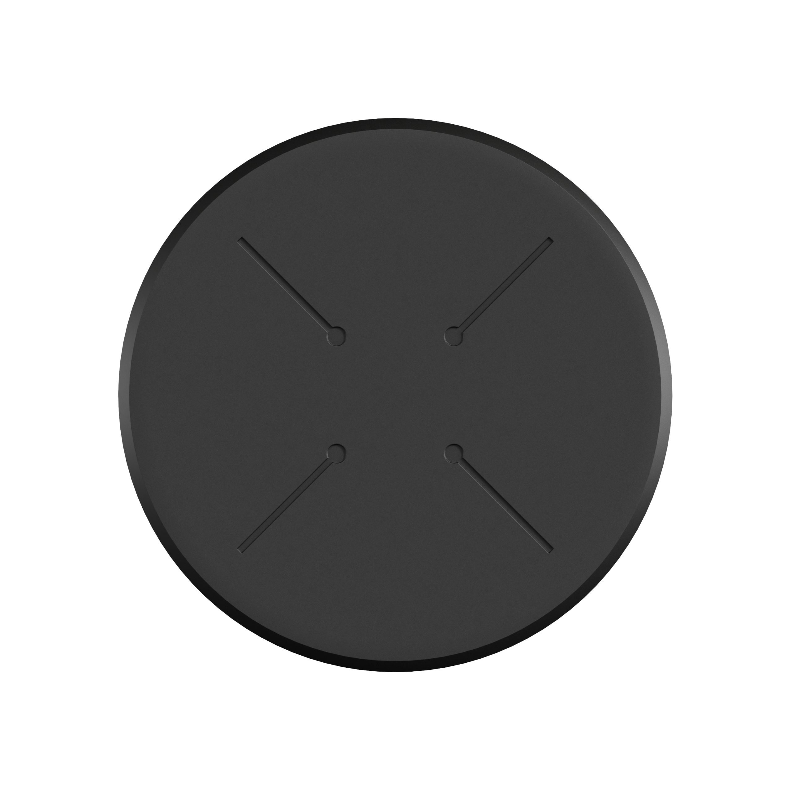 HPL Tafelblad Zwart Ø70 cm