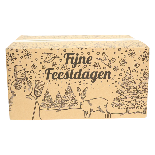 Kerstdoos IEZZY bedrukt Holland-5 490x390x250mm zwart