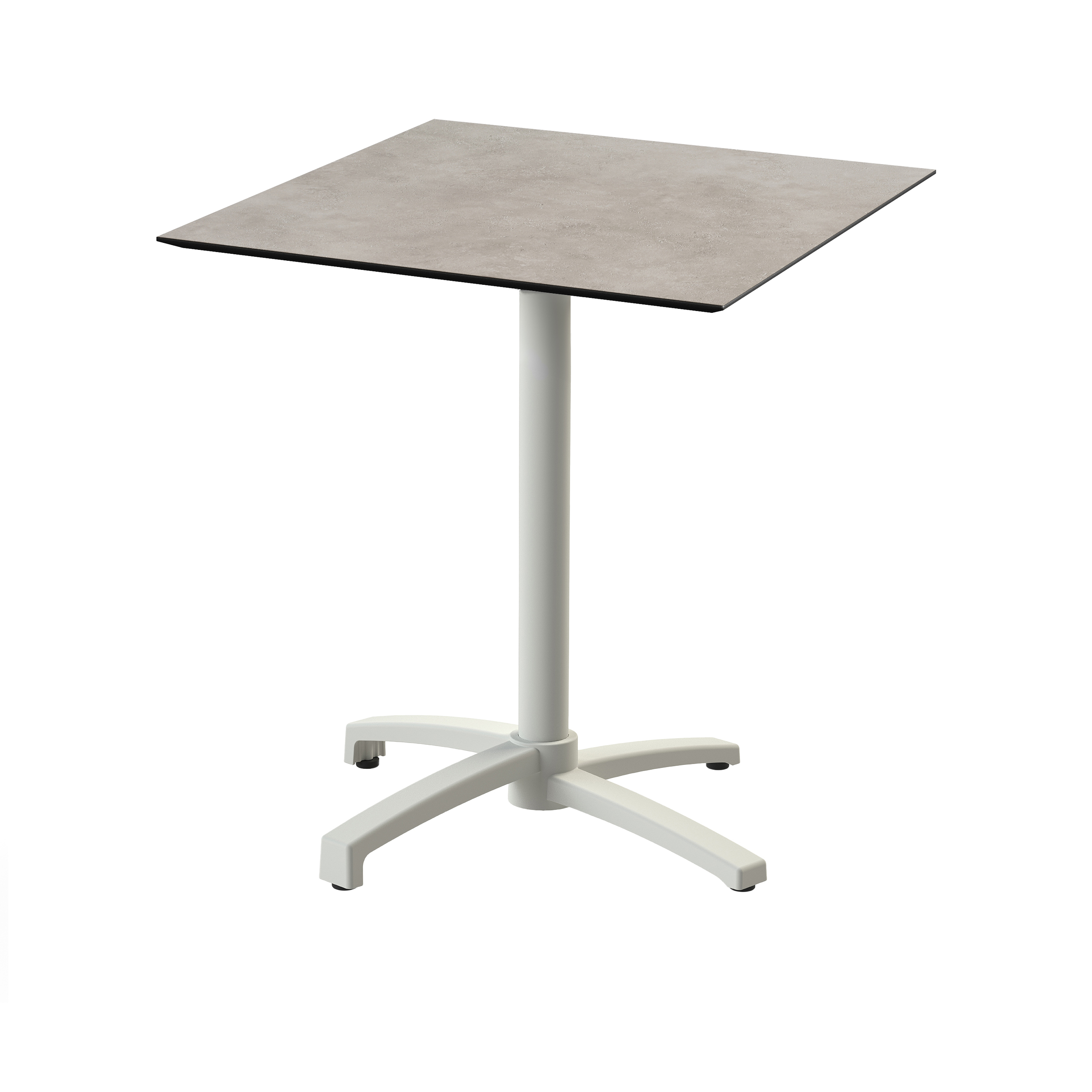 X Cross Terrastafel Zand frame + Moonstone HPL 70x70 cm