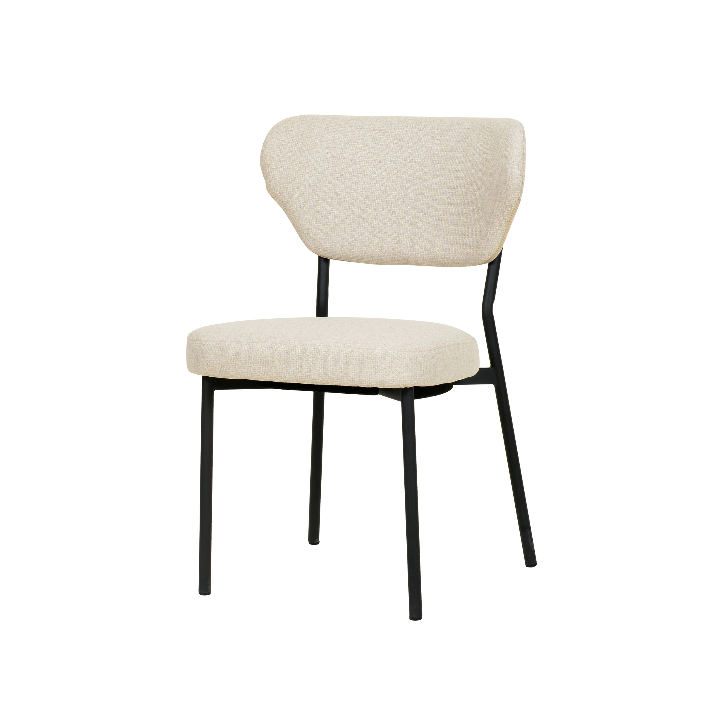 Duko Stapelbare stoel gestoffeerd - Beige
