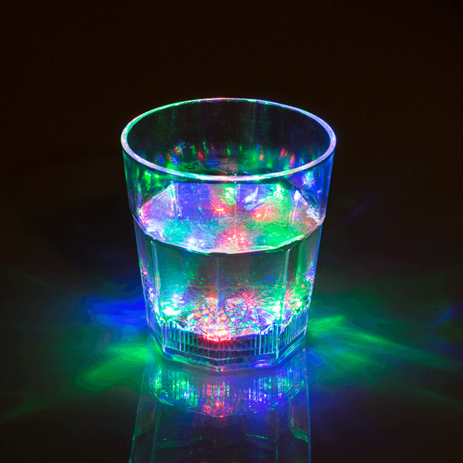 Drankglazen met LED-verlichting - Set van 2 - 85ml - Acryl