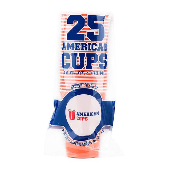 Orange Cups - Oranje - 473ml (25st)