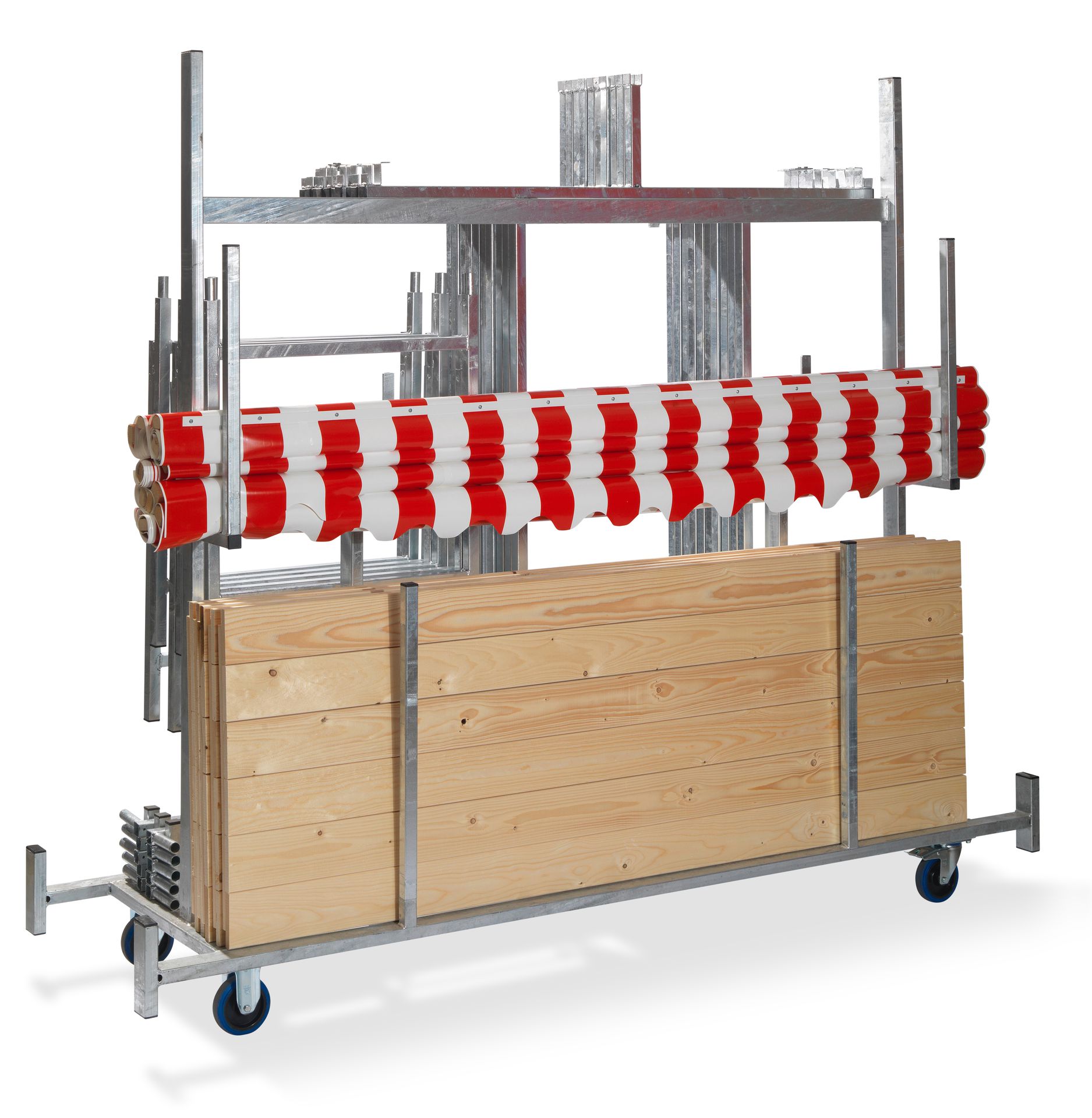 Marktkraam Trolley, gegalvaniseerd staal, 241,5x72x198cm (LxBxH), T91500
