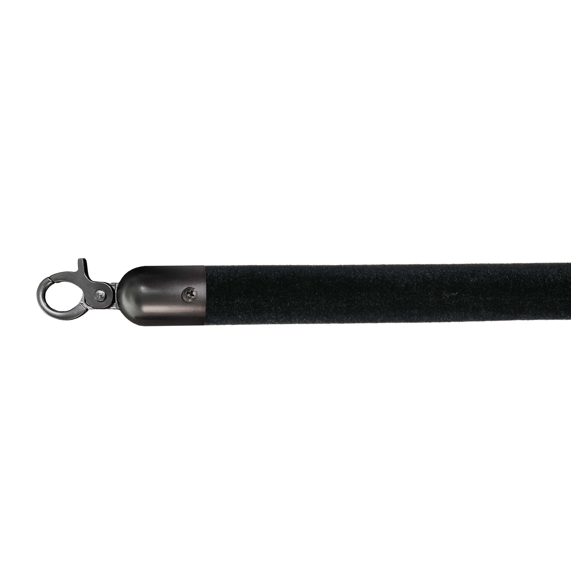 Velvet Afzetkoord zwart, zwart, Ø 3cm, lengte 157 cm, 10103BLBL