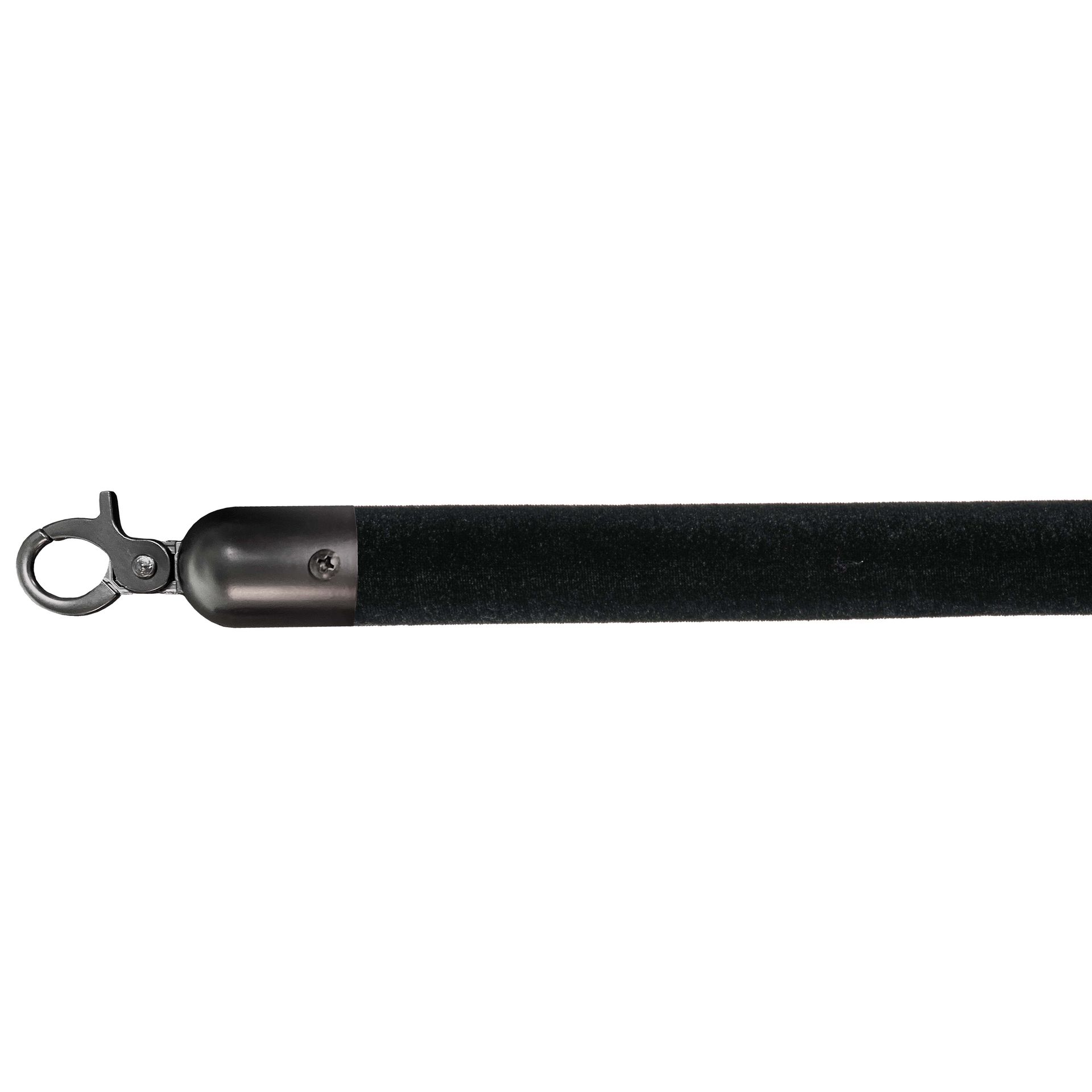 Velvet Afzetkoord zwart, zwart, Ø 3cm, lengte 157 cm, 10103BLBL