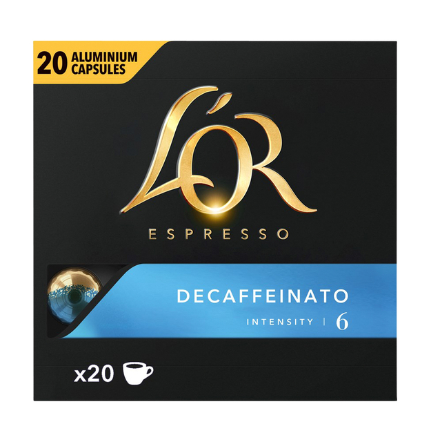 Koffiecups L'Or espresso Decaffeinato 20 stuks