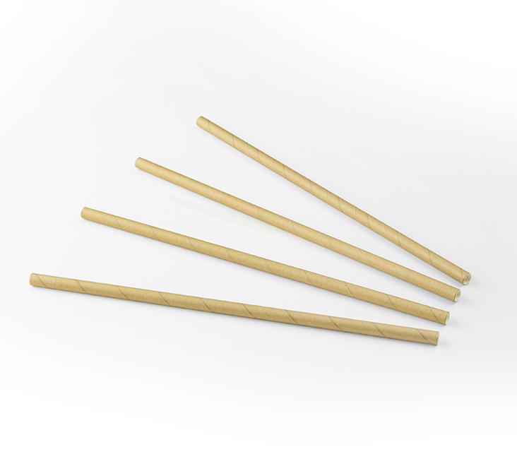 Sier Drinkrietje Papier FSC Kraft 6mm-20cm krimp 200 stuks