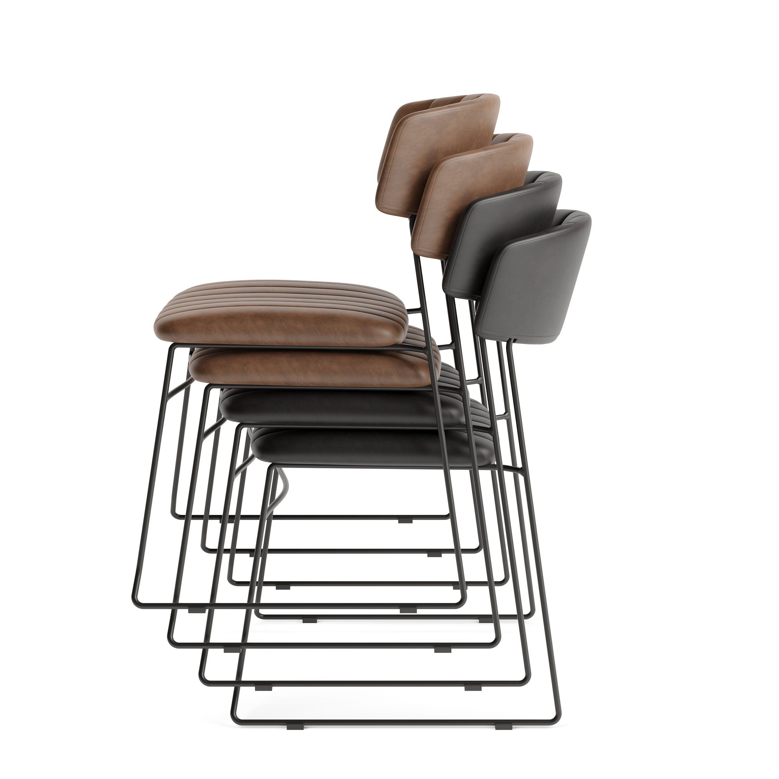 Mundo Stapelstoel geel, velvet gestoffeerd, brandvertragend, 54x55x79cm (LxBxH), 53004