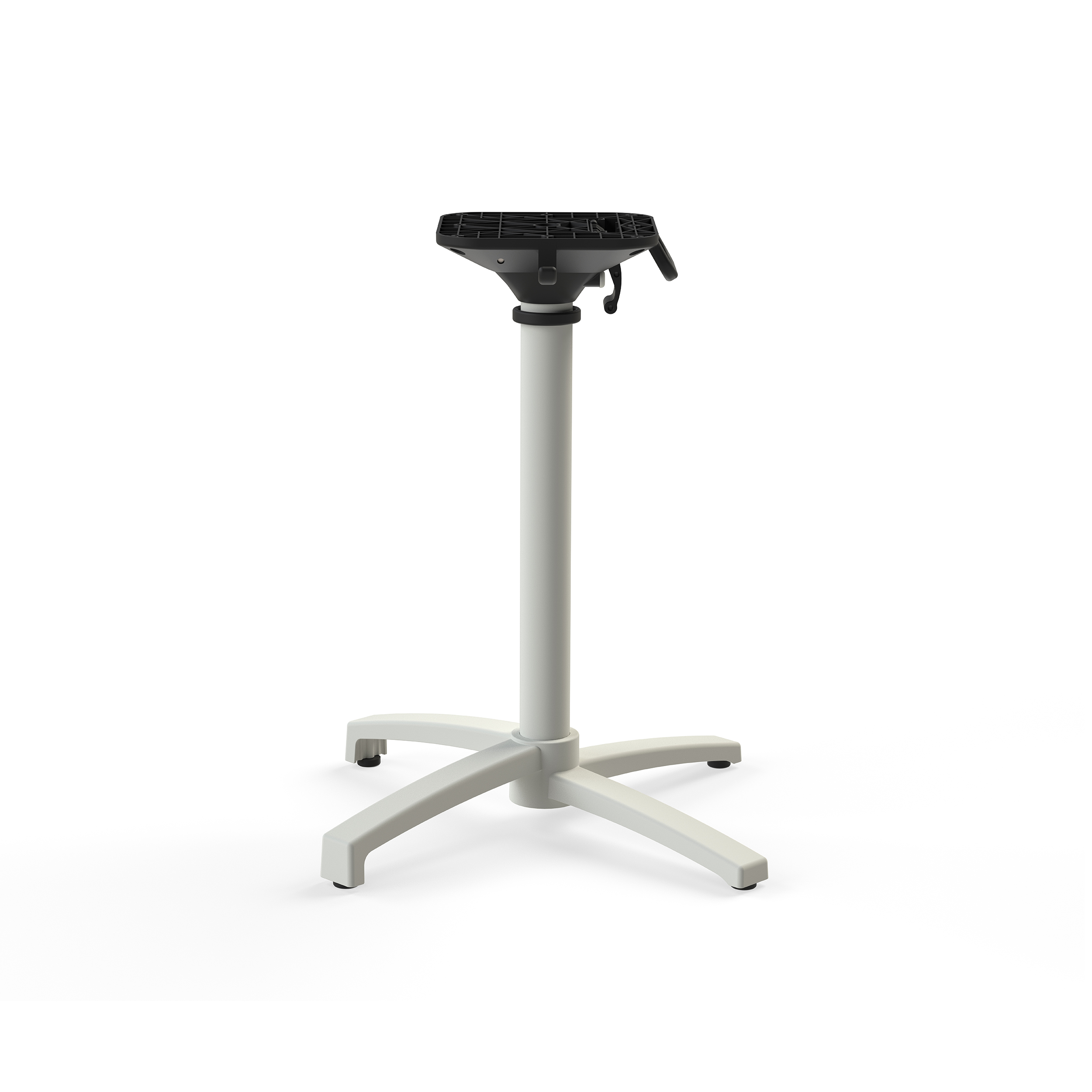 X Cross Terrastafel Zand frame + Zwart HPL 70x70 cm