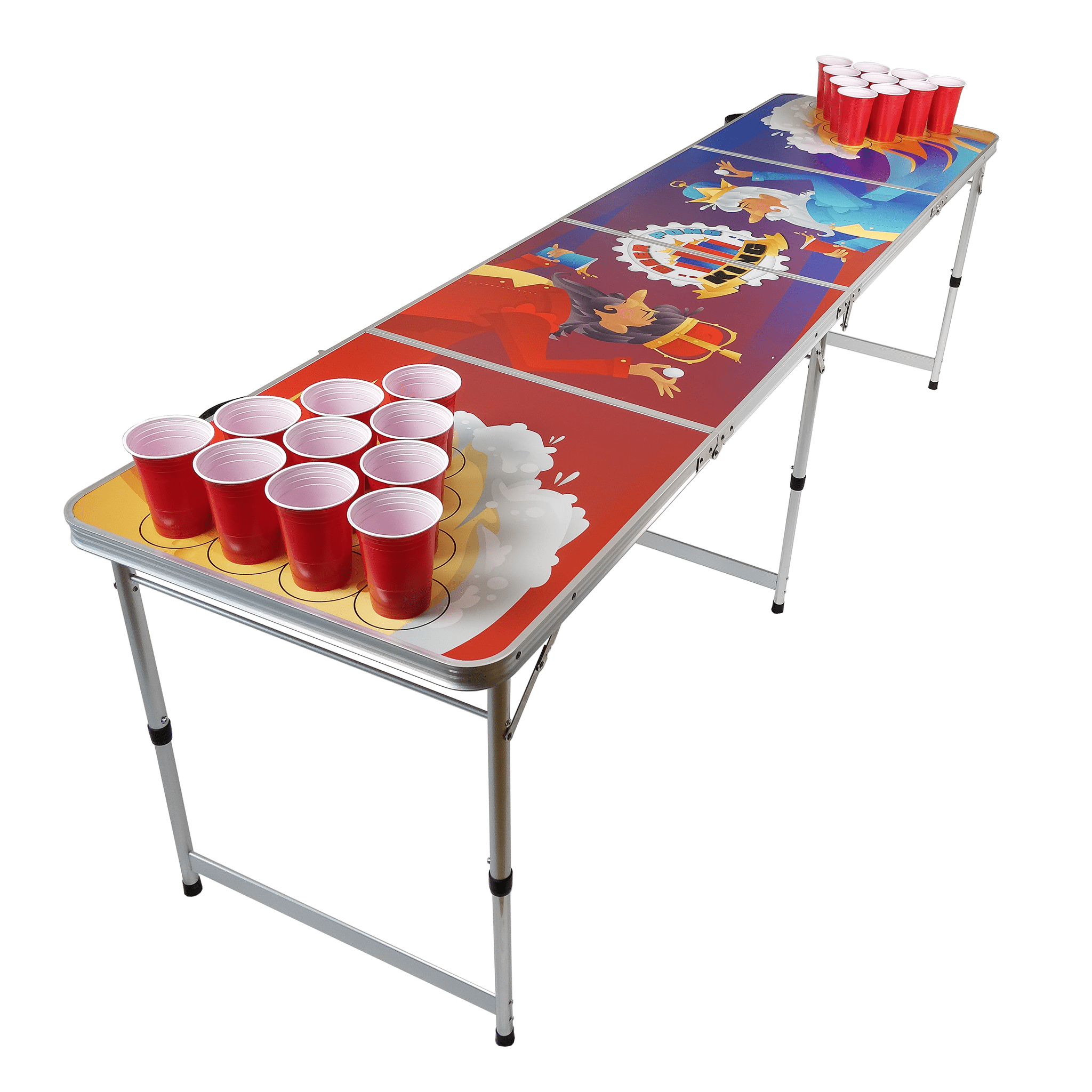 Bierpong Tafel - Beer Pong King - Opvouwbaar en draagbaar als koffer 