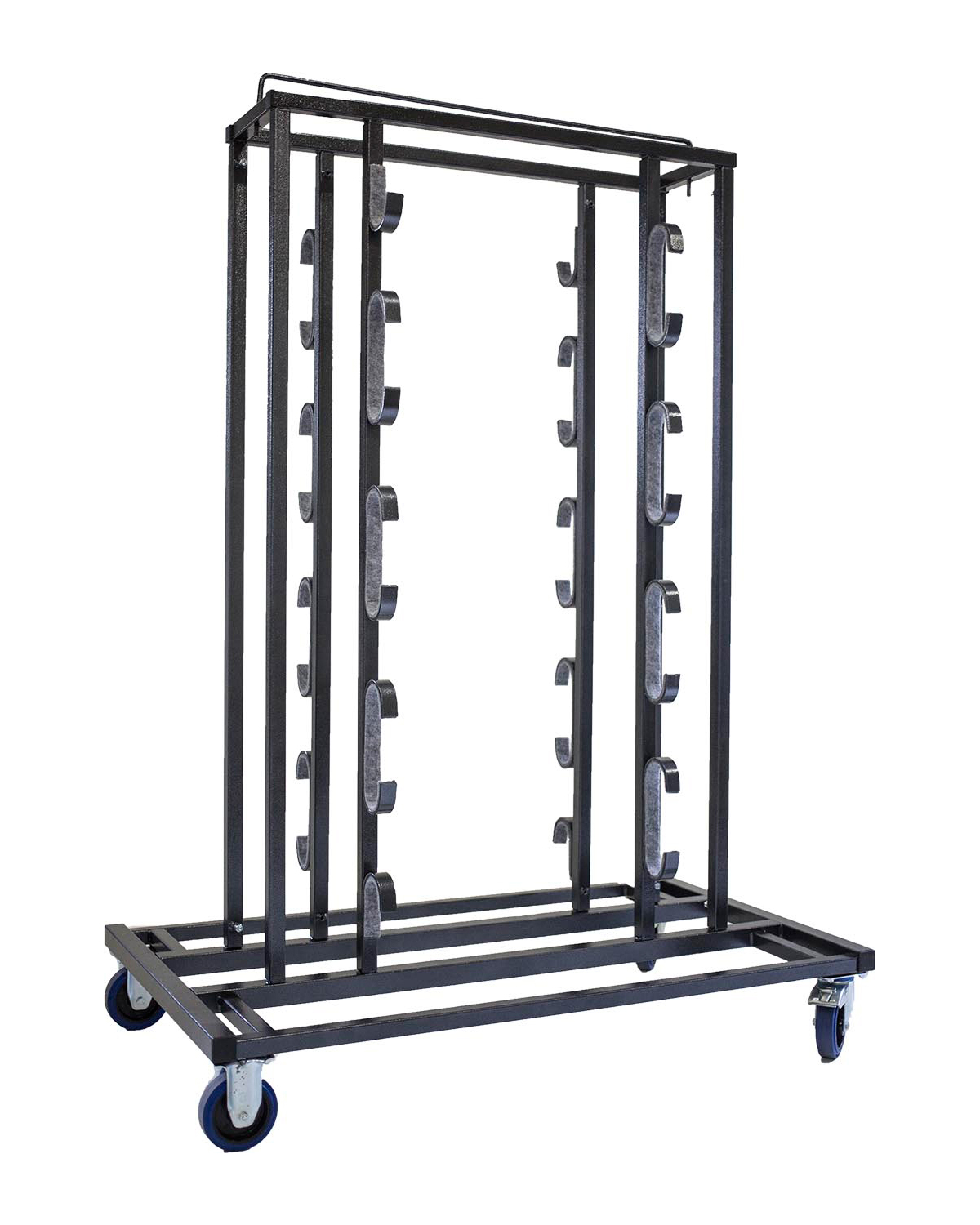 Elegance Trolley voor 16 afzetpalen en afzetkoorden, 129x76x180cm (LxBxH)